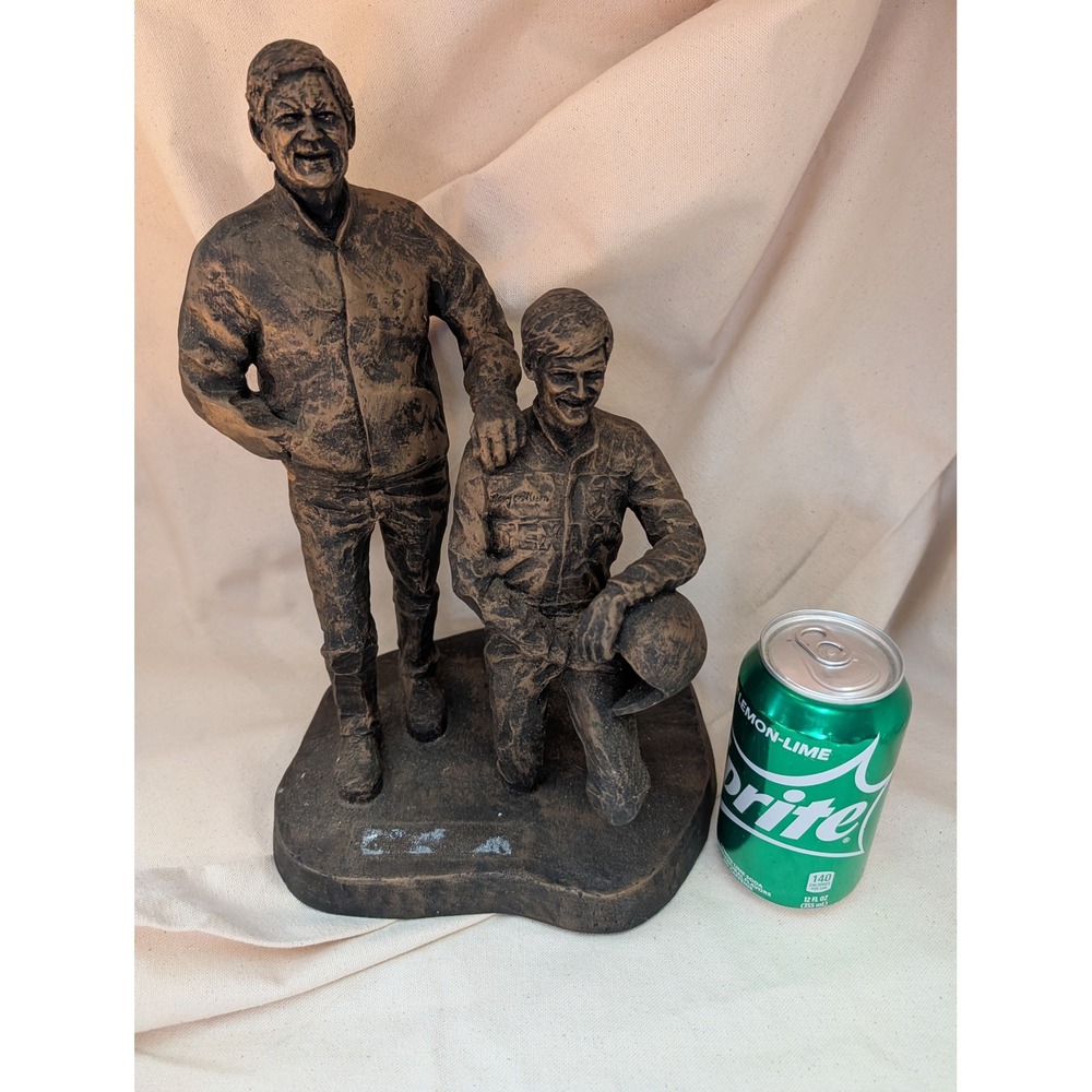 1992 Cantey Bobby Davey Allison Bronze Tone Resin Statue Limited Edition NASCAR